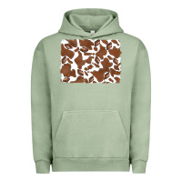 Pigment Oil Green distressed chocolate milkshake cowhide Urban Hoodie - RanaPortraitStore