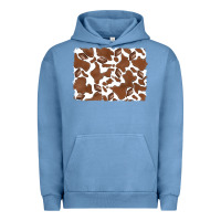 Pigment Pebble Blue distressed chocolate milkshake cowhide Urban Hoodie - RanaPortraitStore