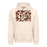 Sandshell distressed chocolate milkshake cowhide Urban Hoodie - RanaPortraitStore
