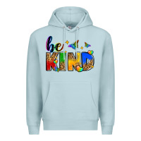 Blue Mist be kind Premium Hoodie - Zillion Design Studio