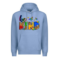 Colony Blue be kind Premium Hoodie - Zillion Design Studio
