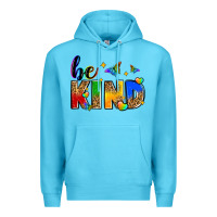 Ocean Blue be kind Premium Hoodie - Zillion Design Studio