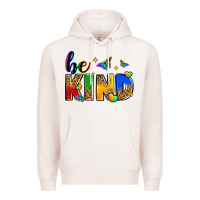 Pale Pink be kind Premium Hoodie - Zillion Design Studio