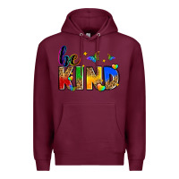 Burgundy be kind Premium Hoodie - Zillion Design Studio