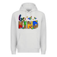 Dove Grey be kind Premium Hoodie - Zillion Design Studio