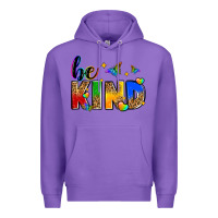 Purple be kind Premium Hoodie - Zillion Design Studio