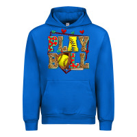 Cobalt play ball softball Urban Hoodie - Zillion Design Studio