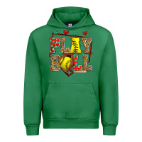 Emerald play ball softball Urban Hoodie - Zillion Design Studio