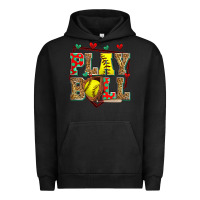 Pigment Black play ball softball Urban Hoodie - Zillion Design Studio