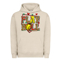 Pigment French Oak play ball softball Urban Hoodie - Zillion Design Studio