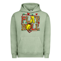 Pigment Oil Green play ball softball Urban Hoodie - Zillion Design Studio
