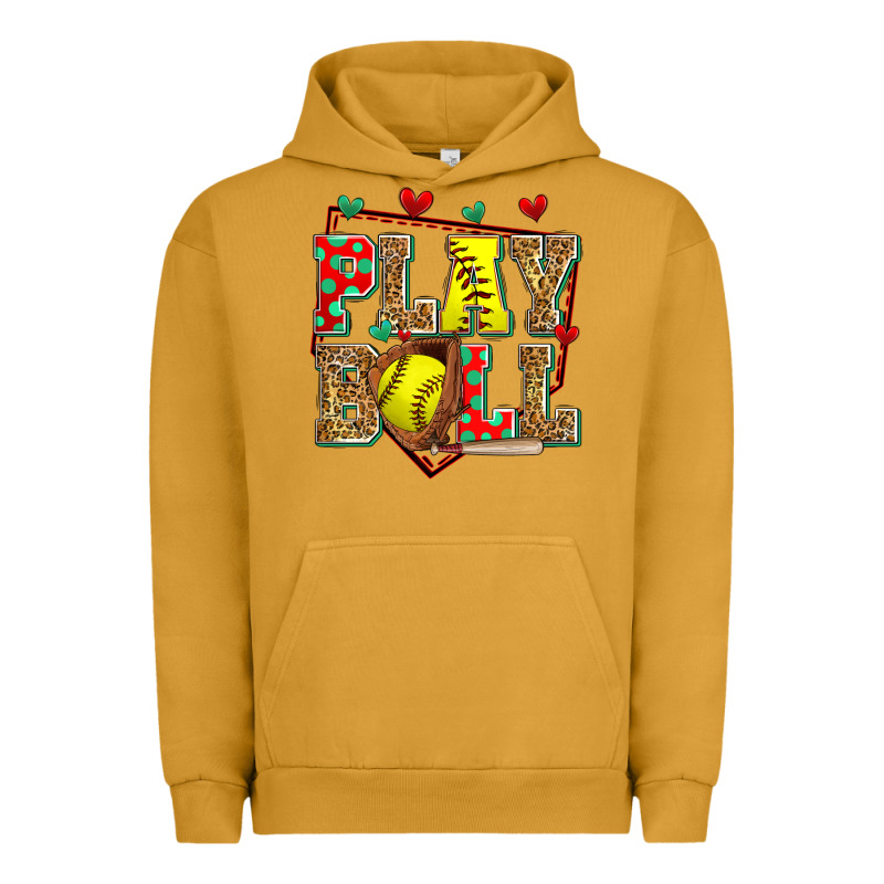 Play Ball Softball Urban Hoodie by Zillion Design Studio | Teevron