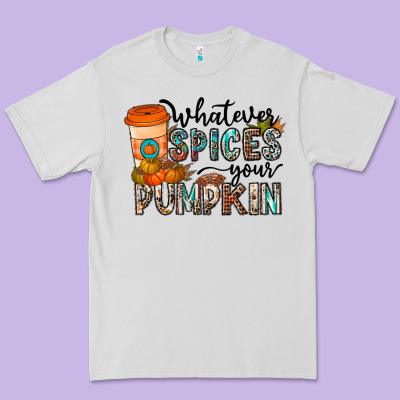 Whatever Spices Your Pumpkin Premium Tee Designed By Cowhidedigitalart