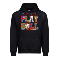 Black play ball baseball Urban Hoodie - Zillion Design Studio