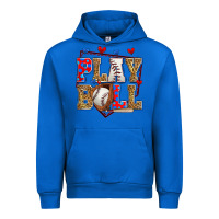 Cobalt play ball baseball Urban Hoodie - Zillion Design Studio