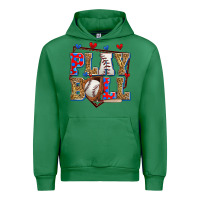 Emerald play ball baseball Urban Hoodie - Zillion Design Studio