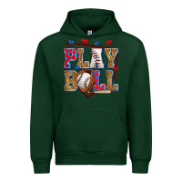 Forest Green play ball baseball Urban Hoodie - Zillion Design Studio