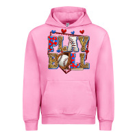 Fuchsia Pink play ball baseball Urban Hoodie - Zillion Design Studio
