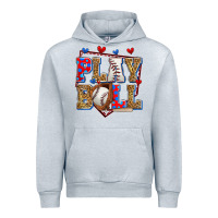 Heather Grey play ball baseball Urban Hoodie - Zillion Design Studio