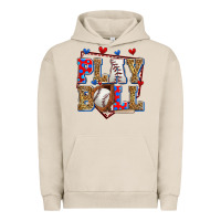 Pigment French Oak play ball baseball Urban Hoodie - Zillion Design Studio