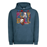 Pigment Midnight Navy play ball baseball Urban Hoodie - Zillion Design Studio