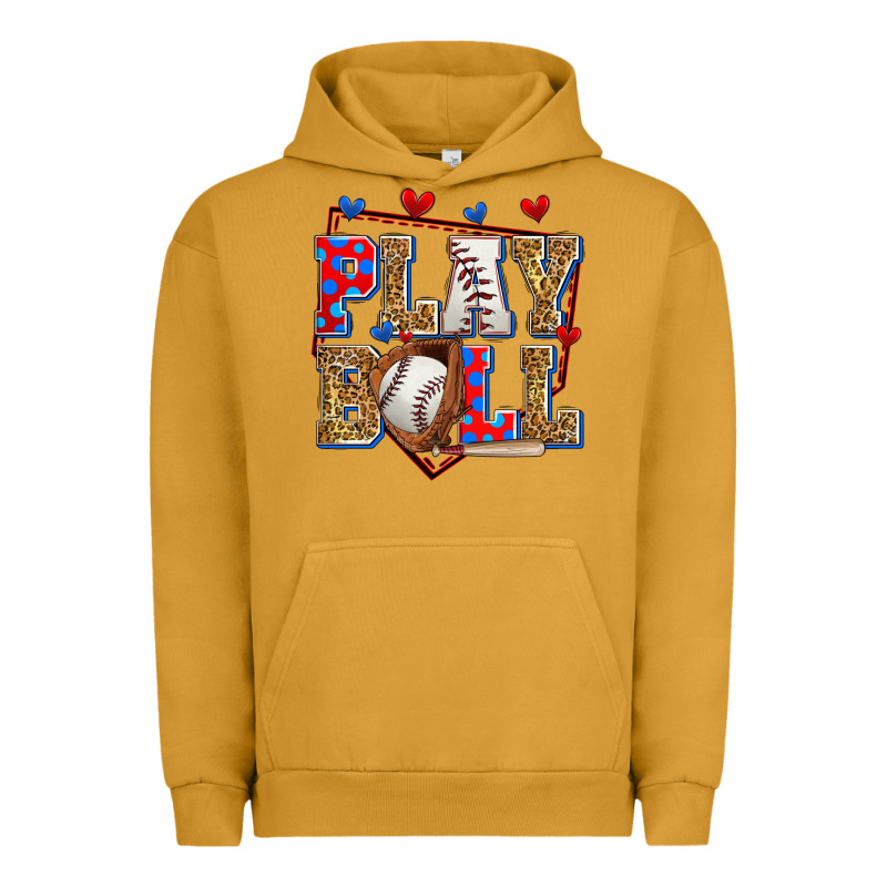 Play Ball Baseball Urban Hoodie by Zillion Design Studio | Teevron