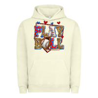 Pigment Pistachio play ball baseball Urban Hoodie - Zillion Design Studio