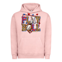 Pigment Salmon play ball baseball Urban Hoodie - Zillion Design Studio