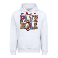 White play ball baseball Urban Hoodie - Zillion Design Studio