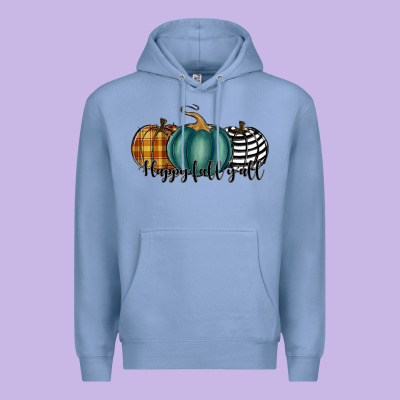 Happy Fall Y'all Pumkins Premium Hoodie Designed By Ranaportraitstore