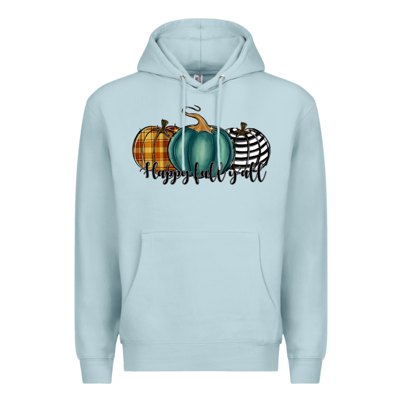 Happy Fall Y'all Pumkins Premium Hoodie by RanaPortraitStore | Teevron