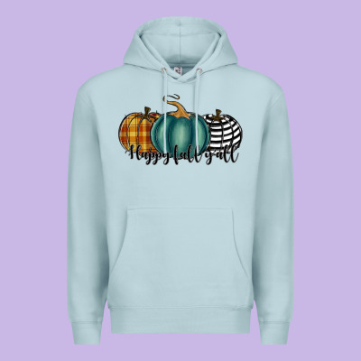 Happy Fall Y'all Pumkins Premium Hoodie Designed By Ranaportraitstore
