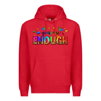 Red you are enough Premium Hoodie - Zillion Design Studio