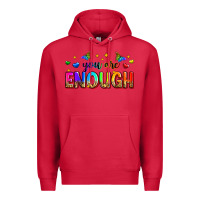 Cardinal you are enough Premium Hoodie - Zillion Design Studio