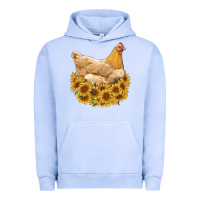 Pigment Grape Ice chicken with sunflowers Urban Hoodie - RanaPortraitStore