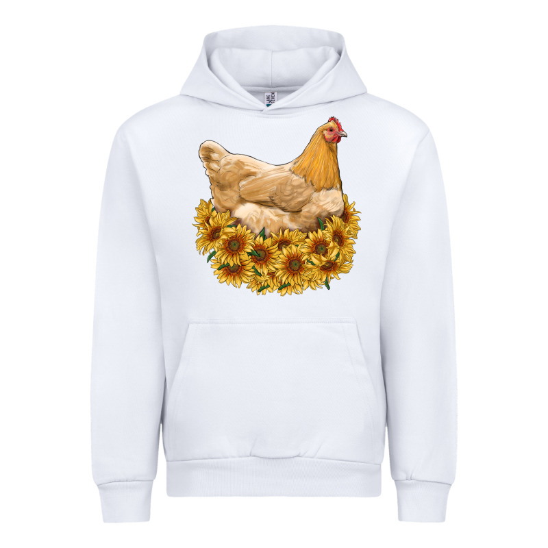 Chicken With Sunflowers Urban Hoodie by RanaPortraitStore | Teevron