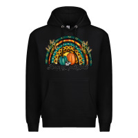 Black happy fall y'all rainbow Premium Hoodie - RanaPortraitStore