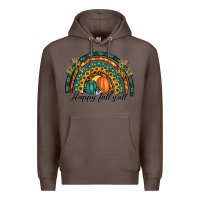 Coffee happy fall y'all rainbow Premium Hoodie - RanaPortraitStore