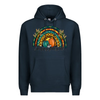 Navy happy fall y'all rainbow Premium Hoodie - RanaPortraitStore