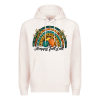 Pale Pink happy fall y'all rainbow Premium Hoodie - RanaPortraitStore