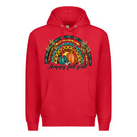 Red happy fall y'all rainbow Premium Hoodie - RanaPortraitStore