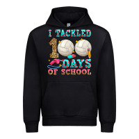 Black i tackled 100 days of school volleyball Urban Hoodie - Zillion Design Studio