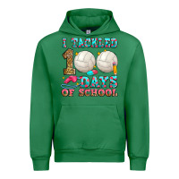 Emerald i tackled 100 days of school volleyball Urban Hoodie - Zillion Design Studio