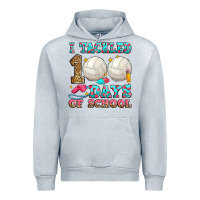Heather Grey i tackled 100 days of school volleyball Urban Hoodie - Zillion Design Studio