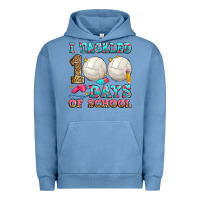Pigment Pebble Blue i tackled 100 days of school volleyball Urban Hoodie - Zillion Design Studio