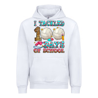 White i tackled 100 days of school volleyball Urban Hoodie - Zillion Design Studio
