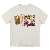 Cream Nicu Mama Heavy Core Tee - CowhideDigitalArt