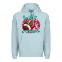 Blue Mist Tackle Cancer Football Premium Hoodie - texasbilliewilder