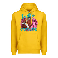 Lemon Tackle Cancer Football Premium Hoodie - texasbilliewilder