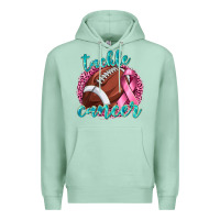 Seafoam Tackle Cancer Football Premium Hoodie - texasbilliewilder